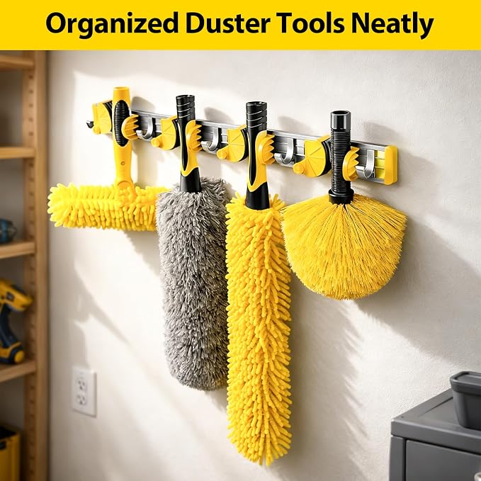 30 Foot High Ceiling Duster Kits with 4.7-24ft Heavy Duty Extension Pole | High Reach Duster for Cleaning,Microfiber Feather Duster,Cobweb Duster,Ceiling Fan Duster,Window Squeegee & Cleaner