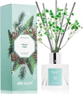 Reed Diffuser Set,3.38 fl oz (100 ml) - Fresh Pine Oil Diffusers with 8 Reed Sticks, Home Fragrance Reed Diffuser for Bathroom Shelf Decor