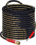 LIULO TOOL 100 FT Pressure Washer Hose with 3/8" Quick Connect, 4000 PSI Kink Resistant High Tensile Wire Power Washer Hose