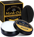 Mink Oil for Leather Boots, Boot Leather Care Kit, Leather Shoe Care Kit for Cowboy Boots, Work Boots, Leather Conditioner and Cleaner All-Natural Waterproof Soften and Restore Shoes