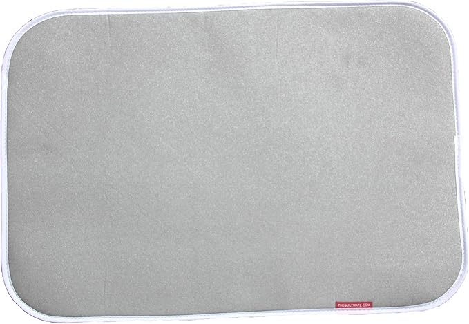 THEQUILTMATE - Premium Ironing Pad, Designed Especially for Quilters and Crafters, Large, Silver, 22in x 29in