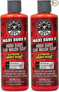Chemical Guys CWS_101_16 Maxi-Suds II Foaming Car Wash Soap (Works with Foam Cannons, Foam Guns or Bucket Washes) Safe for Cars, Trucks, Motorcycles, RVs & More, 16 fl oz, Cherry Scent (Pack of 2)