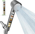 Filtered Shower Head with Handheld, High Pressure Water Flow and Multiple Spray Modes Shower Head with Filter, Power Wash for Hard Water, Showerhead with ON/OFF Switch for Pets Bath (Stone Gray)