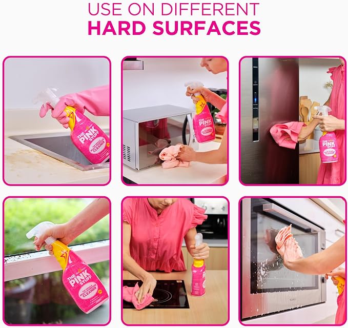 The Pink Stuff Miracle Multi-Purpose Cleaner Spray, 30 fl oz | Now 20% More, All-Purpose Cleaning Solution, For Kitchens, Bathrooms, Floors & More, Cuts Through Grease & Grime, Powerful