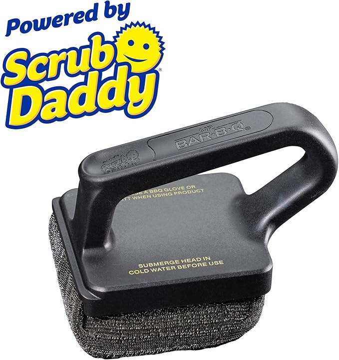 Mr. Bar-B-Q Bristle Free Steam Clean Griddle Brush Powered by Scrub Daddy