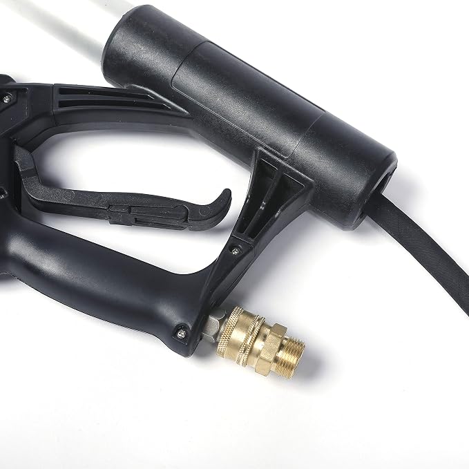 Pressure Washers Telescoping Extension Wand Commercial Grade 4000 psi Spray Pole with Support Belt Harness and Gutter Cleaner Attachment