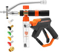 Ridge Washer Mini Foam Cannon Gun with Dual Connector, 100 ML | No Dilution Required, 1/4" Quick Connect, 4000 PSI