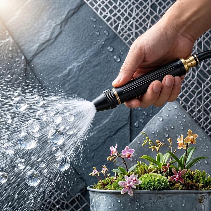 High Pressure Power Washer Nozzle with Connector Set,Direct spray gun,Power Jet Water with Three Spray Modes, Multi Function Watering Sprayer for Cleaning Yard Pets Car