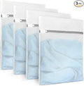 Muchfun 3Pcs Durable Fine Mesh Laundry Bags for Delicates 12 x 16 Inches (3, Medium)