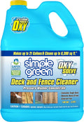 Simple Green Oxy Solve Deck and Fence Pressure Washer Cleaner, Colorless to Pale Straw, Unscented, 128 Fl Oz (Packaging May Vary)