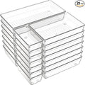 21-Pack Clear Plastic Drawer Organizer Trays – BPA-Free Storage Bins for Kitchen Utensils, Makeup, Jewelry, Office Desk, Bathroom & School Supplies – Multi-Use Home Organization Solution