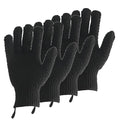 2 Pairs Bath Exfoliating Gloves for men and women – CLEEDY 4 Pcs Heavy and Large Exfoliating Gloves Scrubbing for Shower, Spa, Massage - Scrub Exfoliating Mitts for Body, Face, Hand and Foot (black)