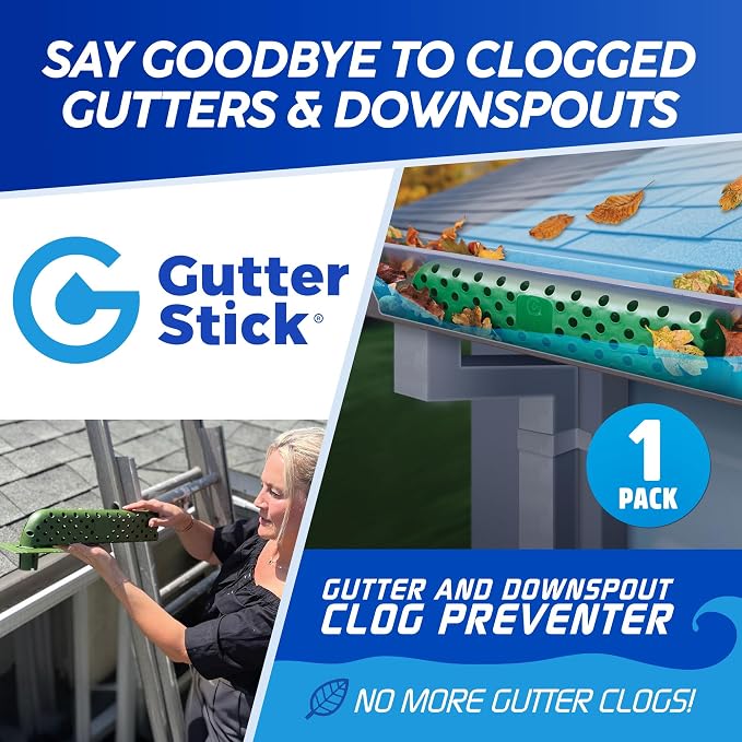 Downspout Guard - Prevents Clogs, Overflows & Water Damage - Universal Fit for All Gutters - Easy No-Tool Install - Weatherproof & Durable - Keeps Debris Out, Water Flowing - 1 Pack