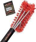 Nylon Grill Brush for Porcelain Grates | Non-Metal | Won't Scratch Coated Outdoor Grills | Works on Cold Grates