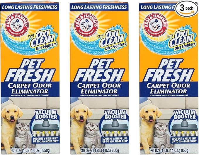 Arm & Hammer Carpet Pet Fresh Odor Eliminator 30 Oz, Pack of 3