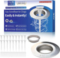 Bathroom Sink Srain Strainer,Anti-Clog Strainer,No-Touch Quick Replacement with 20 Draiin Net and 30 Simple Nets,Stainless Steel Filter Hair Catcher,Washstand Drain Stopper for 1.4"-1.8" Basin