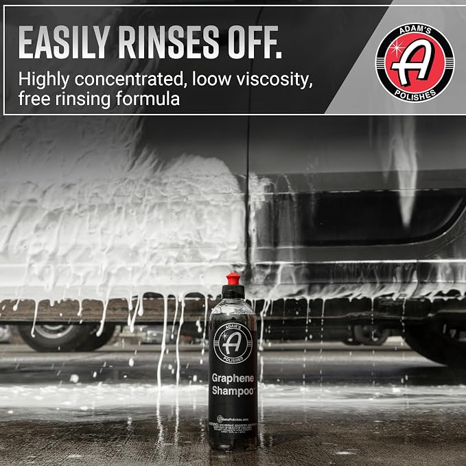Adam's Polishes Graphene Shampoo 5 Gallon - Graphene Ceramic Coating Infused Car Wash Soap - Powerful Cleaner & Protection In One Step - pH Neutral, High Suds For Foam Cannon & Gun, Detailing Bucket