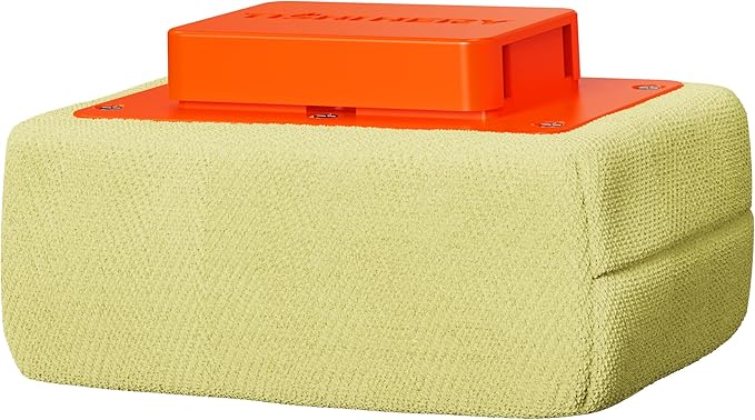 Grill Brush Head Bristle Free, Heat-Resistant Kevlar Fiber, Orange Head | Steam Cleaning, Replaceable No-Wire Head, 17" Handle, 4-in-1 Scraper, for Porcelain/Ceramic/Stainless Steel/Cast Iron Grate