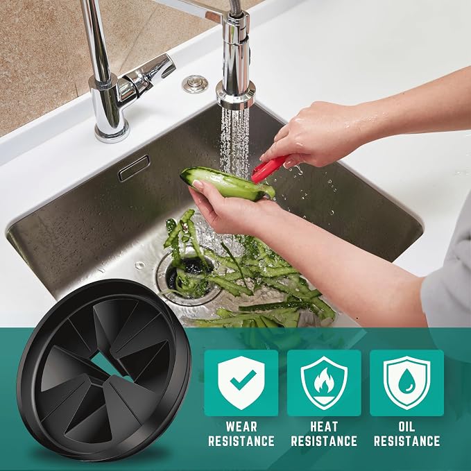 18 Inch Silicone Faucet Mat for Kitchen Sink - Kitchen Sink Splash Guard with FREE Rubber Drain Insert, Faucet Guard Draining Mat & Sink Water Splash Guard (Transparent)