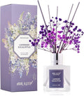 Reed Diffuser Set,3.38 fl oz (100 ml) - Lavender Eucalyptus Oil Diffusers with 8 Reed Sticks, Home Fragrance Reed Diffuser for Bathroom Shelf Decor