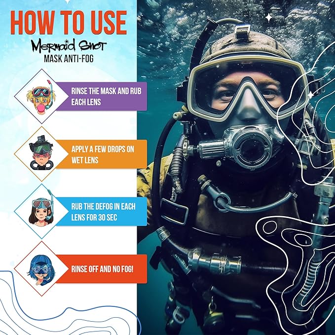Neutripure Mermaid Snot Anti Fog Mask Defogging Gel for Scuba Diving and Snorking - Karen