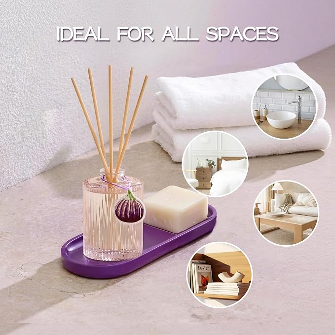 Reed Diffuser, Fig Blossom Scent Oil Diffuser, 6.09 fl oz | 8 Reeds, Long-Lasting Home Fragrance, Bathroom Bedroom Shelf Decor & Gifts