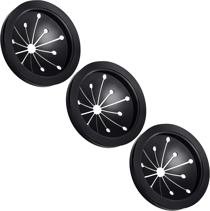 3 Pcs Garbage Disposal Splash Guards Sink Baffle Disposal Replacement Multi-function Drain Plugs food Waste Disposer Accessories for Whirlaway, Waste King and GE Models (3.1inch)