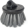 Guttermaster Grey Flow Through Brush, Medium Stiff, Round 4.5 Inch | GM-314P Polypropylene bristles, flow-through water function, fits standard threaded poles
