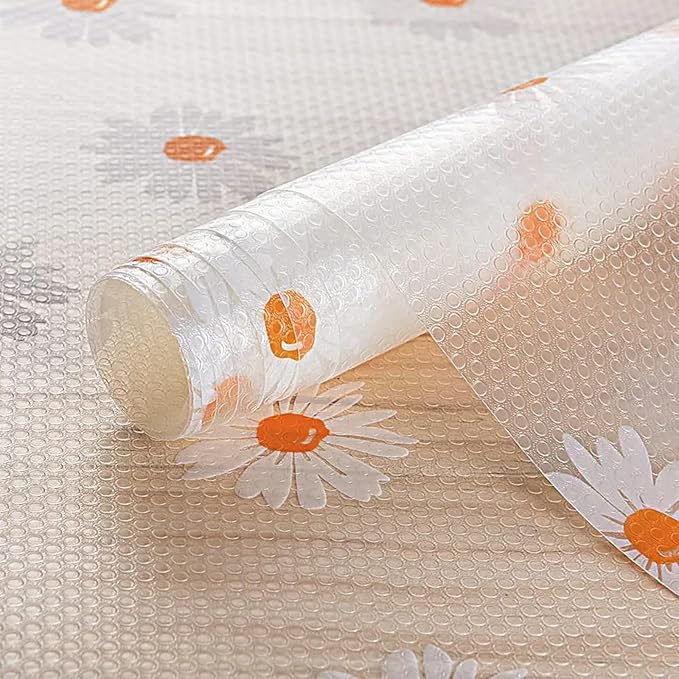 INNOLITES Shelf Liners for Kitchen Cabinets, Non Adhesive Drawer Cabinet Liner, Waterproof Oil-Proof Non-Slip Shelf Liner for Kitchen Pantry Refrigerator 11.8" x 236"