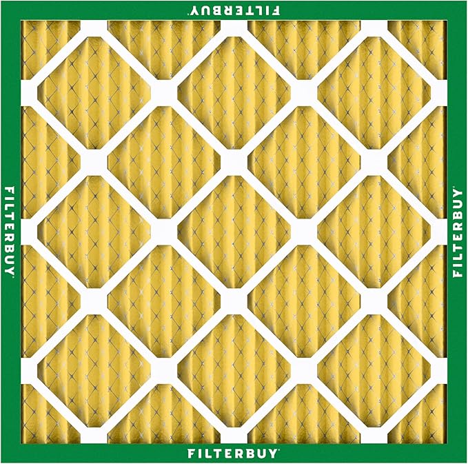 Filterbuy 14x14x1 Air Filter MERV 11 (MPR 1200) Allergen Defense Replacement (4-Pack), Electrostatic Pleated HVAC AC Furnace Filters, Made in USA (Actual Size: 13.75 x 13.75 x 0.75)