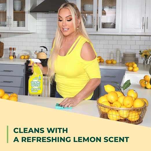 Simple Green All-Purpose Cleaner, 32 Fl Oz (Pack of 3), Lemon, 96 Fl Oz