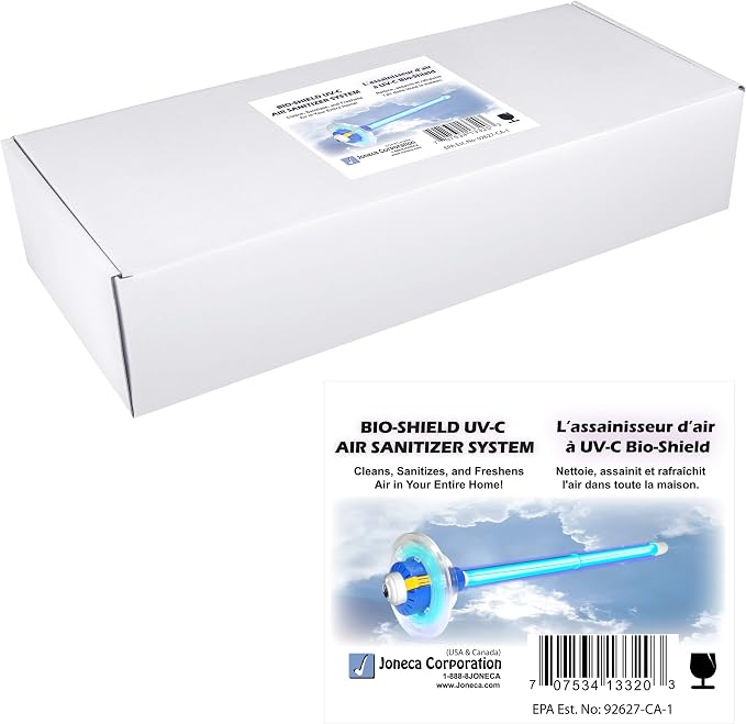 Bio Shield UV-C Light for AC System, Removes Mold Bacteria Germs, Complete | UV-C Light Cleans HVAC Ducts And Coils of Mold, Bacteria And Allergens, Easy DIY Install, 20W, 17" Philips Lamp (50-BUVAS-E)