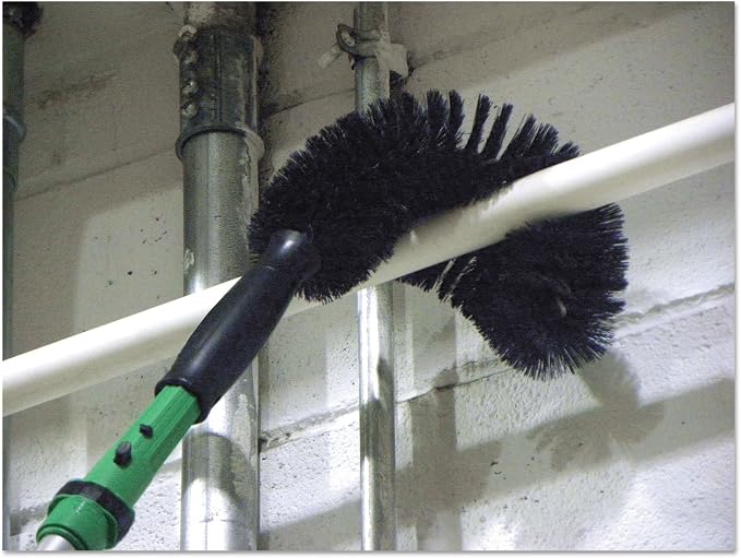 UNGER Commercial StarDuster Flexible Pipe Duster Brush- 11" PIPE0 | Flexible for Awkward Spaces, Ducts, Conduits; Durable bristles; Designed to prevent scratches; Suitable for indoor/outdoors