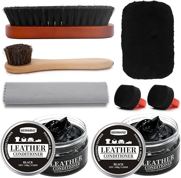 Black Neutral Shoe Polish Kit Boots Leather Conditioner Shoe Shine Cream