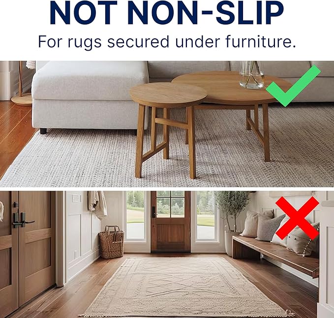 RUGPADUSA - Eco-Plush - 12'x18' - 3/8" Thick - 100% Felt - Extra Cushioned Rug Pad - Available in 3 Thicknesses, Many Custom Sizes