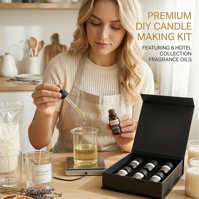 Luxury Hotel Fragrance Oil Set, 6 Pack | Six Hotel-inspired Fragrance Oils; Versatile for Humidifiers, Aroma diffusers, Candle and Soap Making