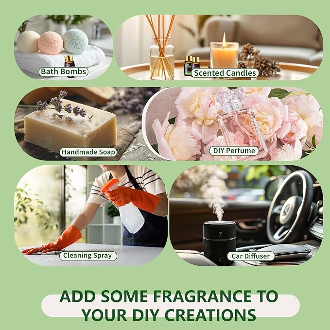 MAYJAM Tea Tree 20 Pcs Pure Essential Oil Gift Set, for Diffuser, Humidifiers, Skin Care, Massage, Fragrance Oil Scent for DIY Candle and Soap Making, Gift for Friend (5ML)
