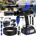 Cordless Pressure Washer, Multifunctional Power Washer for Wash,Blow,Vacuum | Portable Pressure Washer with 2*21V Batteries, 5-in-1 Nozzle, Battery Powered Pressure Washer for Car, Patio & Home Cleaning