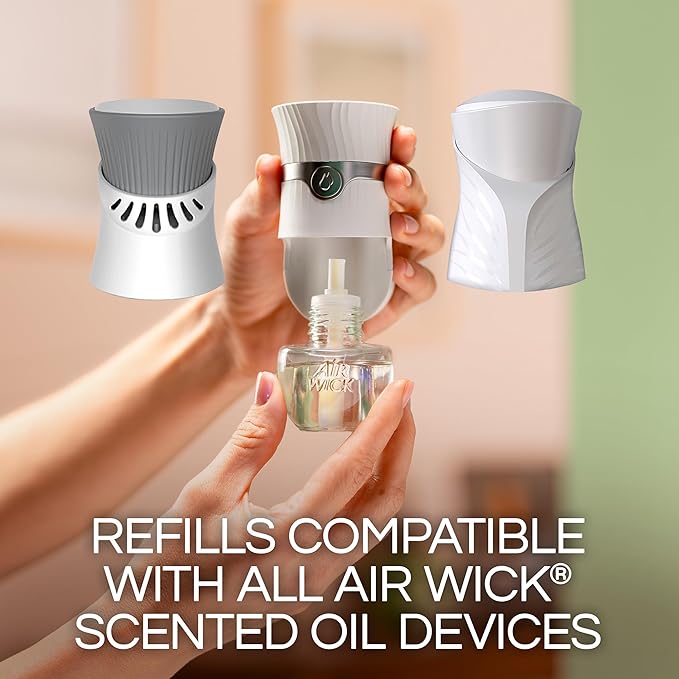 Air Wick Plug in Scented Oil Refill, 5ct, Lavender & Waterlily, Air Freshener, Essential Oils