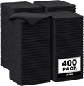 AIDEA Microfiber Cleaning Cloth-400PK, Soft Microfiber Towels for Cars, Absorbent Cleaning Rags, Lint-Free Streak-Free Wash Cloths for House, Kitchen, Window(12in.x12in), Black
