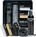 Blackline ELMT Shoe Cleaner Kit — Ideal Sneaker, Canvas, Mesh, Nubuck, Sheepskin, Leather, Suede Shoe Cleaner — US-Made, Safe, 10X Potent Shoe Cleaning Kit (8 oz Solution, 3 Brushes, Microfiber Towel)