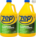 Zep All-Purpose Carpet Shampoo Concentrate Cleaner - 1 Gallon (Case of 2) ZUCEC128 - Professional Formula Removes Dirt and Stains