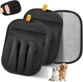 Electrostatic Pet Hair Remover Gloves – 2 Pack Reusable Lint Roller Alternative for Furniture, Carpet & Car Seats – Washable Dog & Cat Hair Brushes with Deep Cleaning Grip – No Sticky Refills Needed