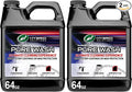 Turtle Wax Hybrid Solutions Pure Wash,pH Neutral Extreme Foaming Car Wash Soap,Bucket or Foam Cannon Application,Won't Strip Waxes or Coatings,Clay Bar Lubricant,Spot-Free Clean,64 fl oz,(Pack of 2)