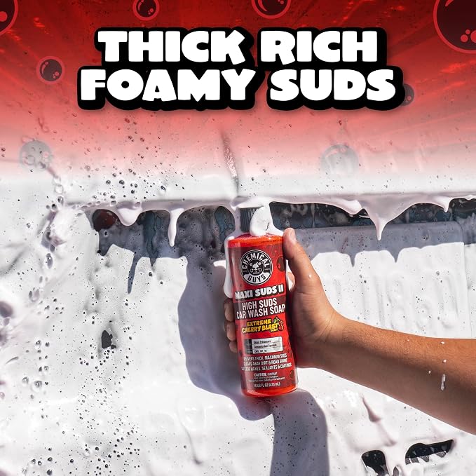 Chemical Guys, Maxi Suds II Foaming Car Wash Soap, Cherry Scent, 16 fl oz