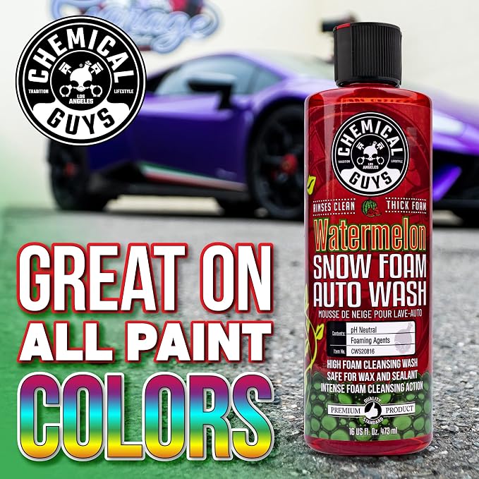Chemical Guys, Watermelon Snow Foam Car Wash Soap for Foam Cannons, 64 oz