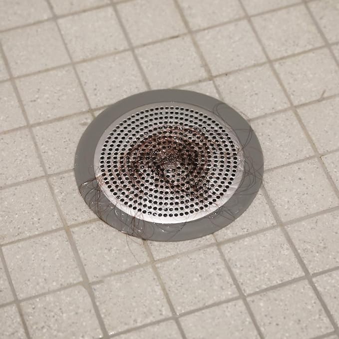Danco 11040P Bathroom Sink Hair Catcher, Bathtub Drain Protector, Sink and Tub Strainer, 2-Pack