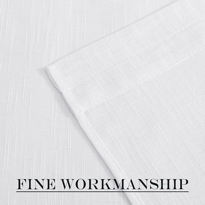 NICETOWN Classroom Window Cover Sheer Lockdown Shade, Front Door Curtains for Glass Window, Small Rod Pocket Curtains for French Door/Basement/Bathroom, 1 Panel, 36" Wide x 40" Long, White