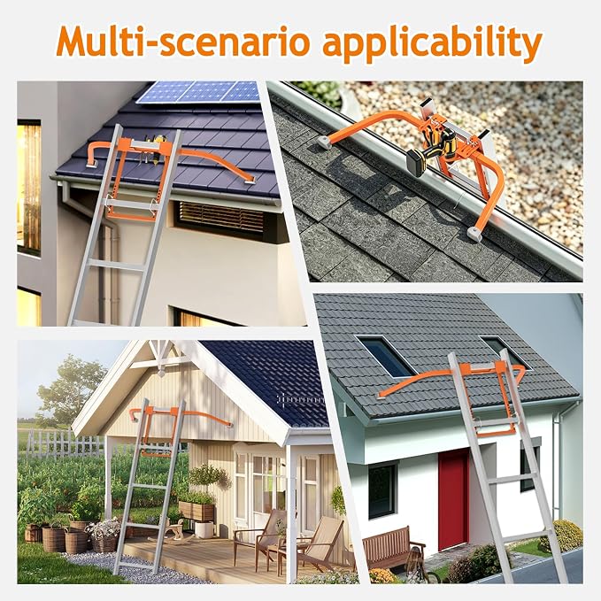 Ladder Stabilizer,Extension Ladder Stabilizer for Roof Gutter,Roof Ladder Standoff Arms,Extension Ladder Accessory,Gutter Cleaning Tools