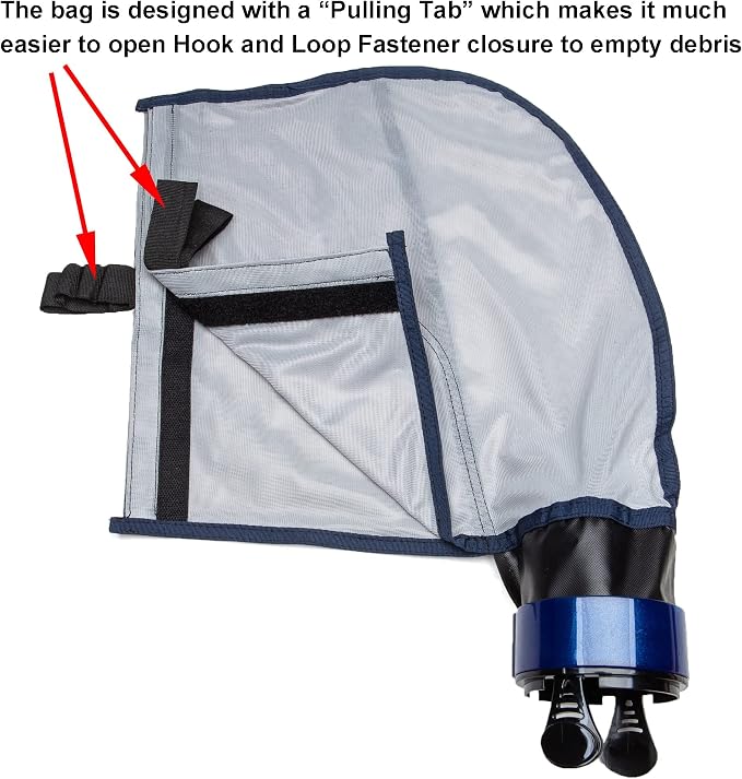 ATIE Innovative Design Pool Cleaner Double Chamber All Purpose SuperBag 39-310 with Hook and Loop Fastener Closure for 3900 Sport and P39 Pool Cleaners SuperBag 39-310
